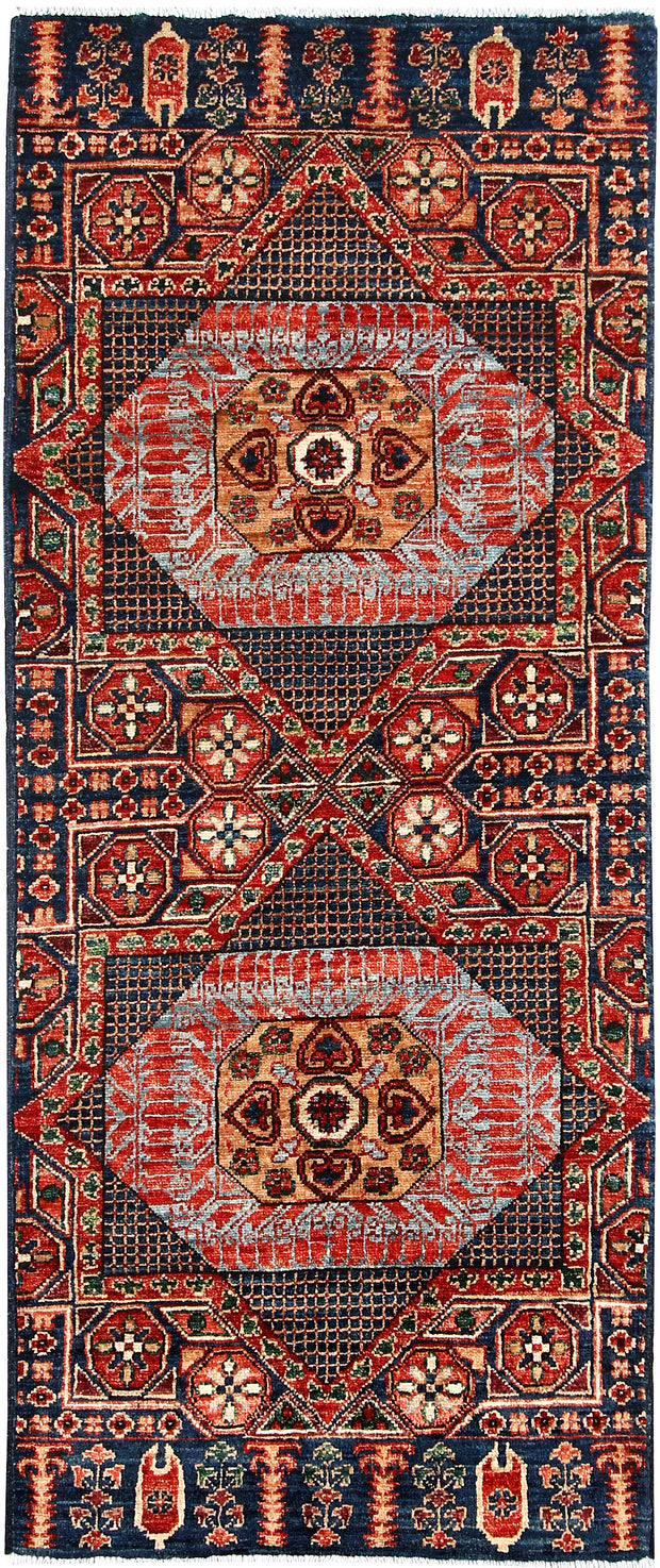 Multi Colored Mamluk 2' x 4' 10 - No. 61999 - ALRUG Rug Store