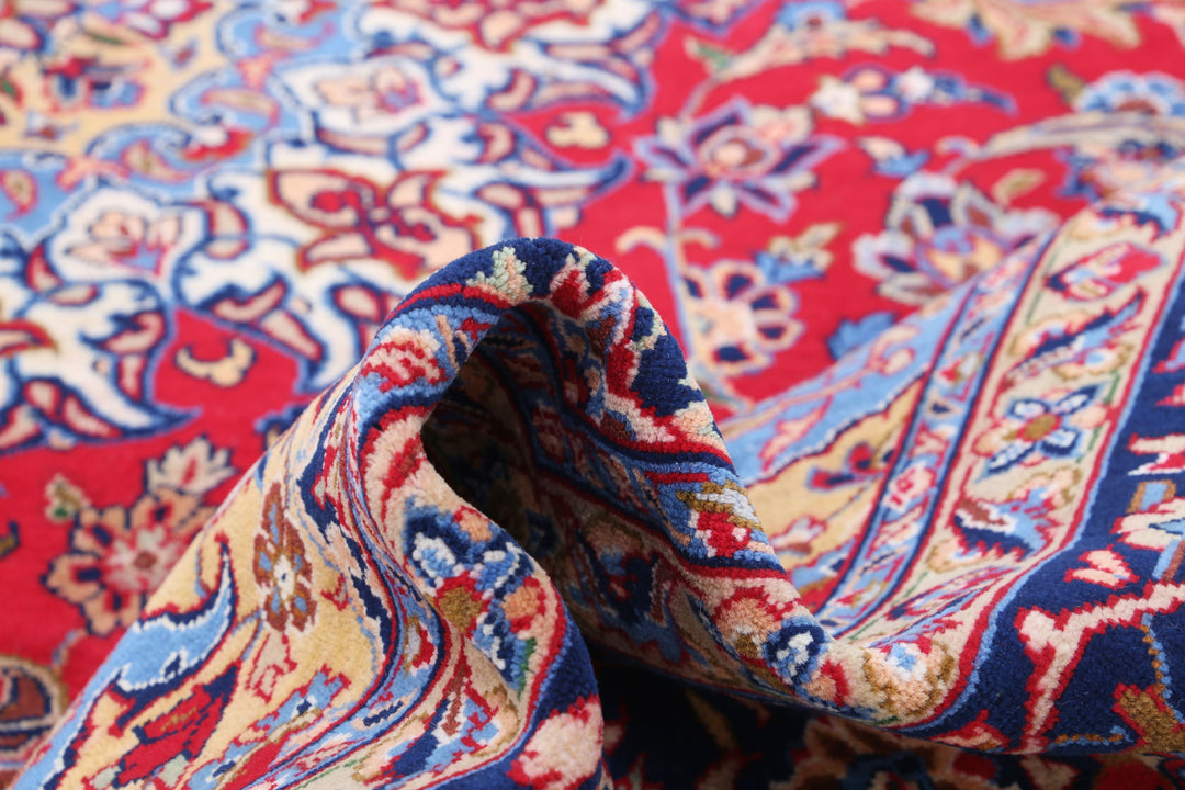 Kashan 9’ 6″ x 13’ 2″ - No. AV77829 - ALRUG Rug Store