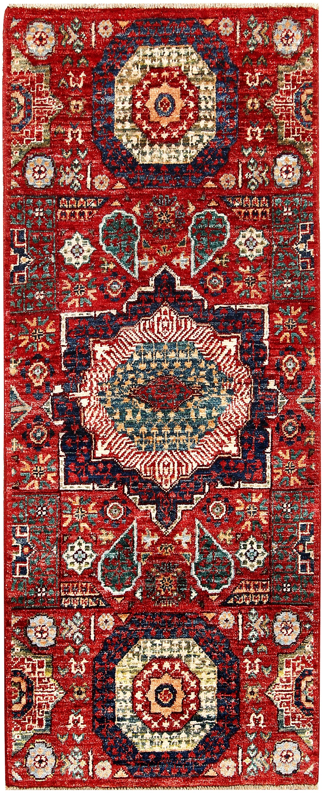 Firebrick Mamluk 2' x 4' 9 - No. 62001 - ALRUG Rug Store