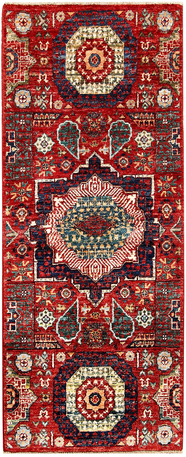 Firebrick Mamluk 2' x 4' 9 - No. 62001 - ALRUG Rug Store