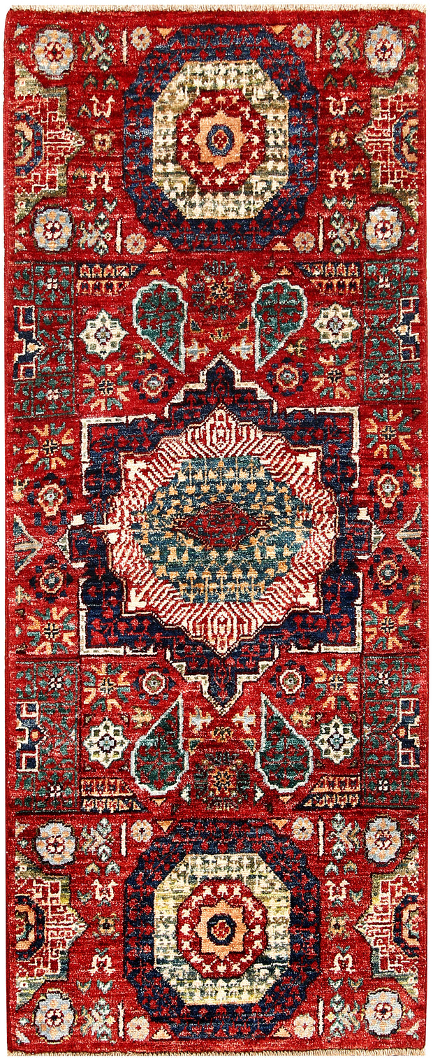 Firebrick Mamluk 2' x 4' 9 - No. 62001 - ALRUG Rug Store