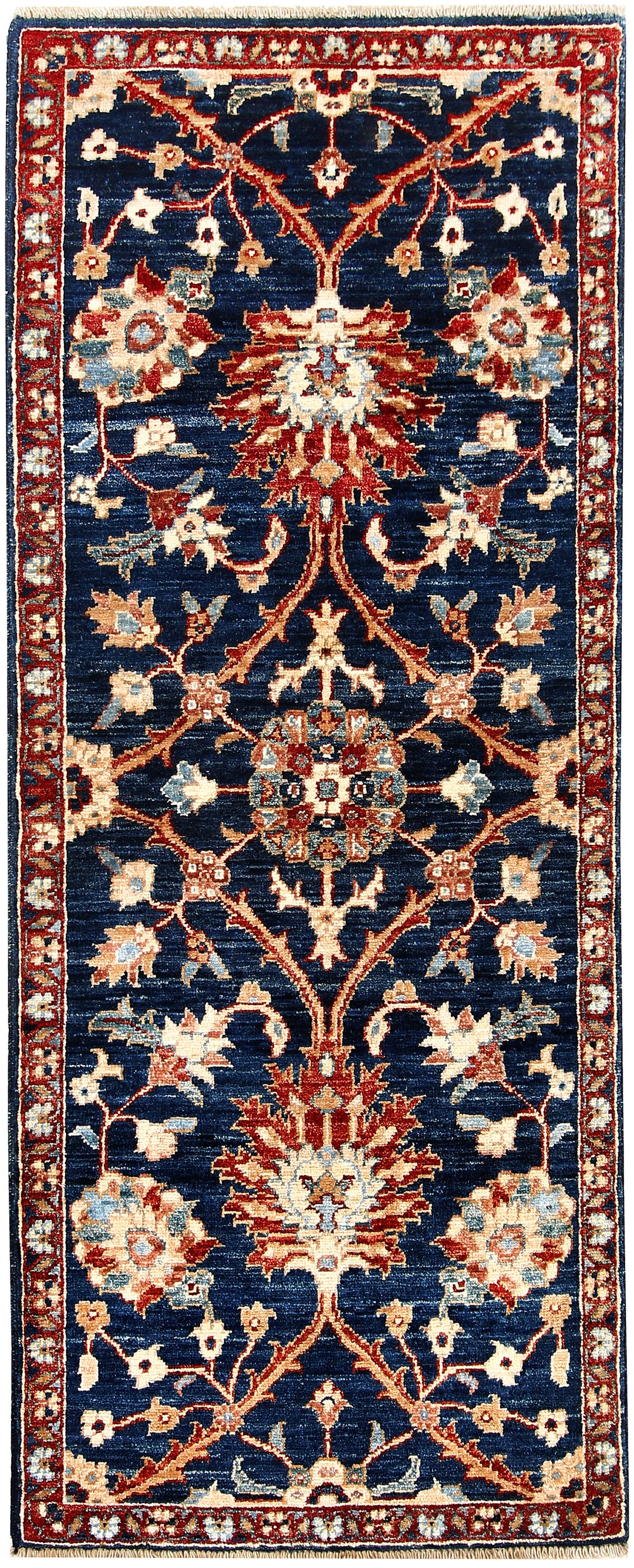 Midnight Blue Oushak 2' x 5' - No. 62010 - ALRUG Rug Store
