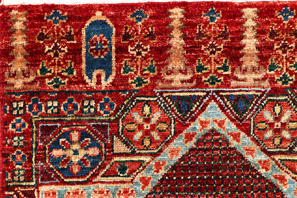 Firebrick Mamluk 2' x 5' 3 - No. 62011 - ALRUG Rug Store