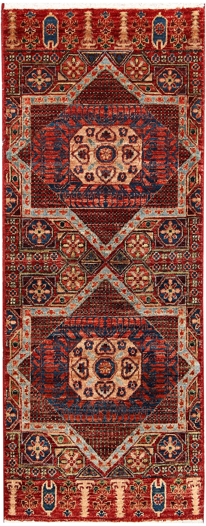 Firebrick Mamluk 2' x 5' 3 - No. 62011 - ALRUG Rug Store