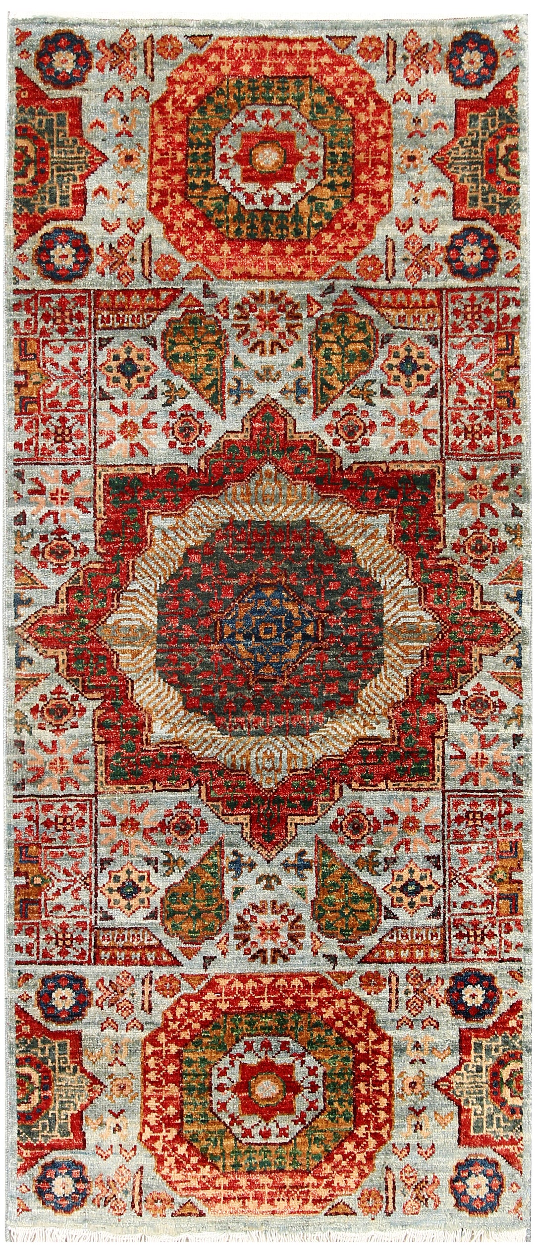 Multi Colored Mamluk 2' 2 x 4' 9 - No. 62013 - ALRUG Rug Store