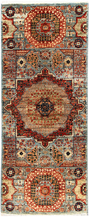 Multi Colored Mamluk 2' x 4' 10 - No. 62014 - ALRUG Rug Store