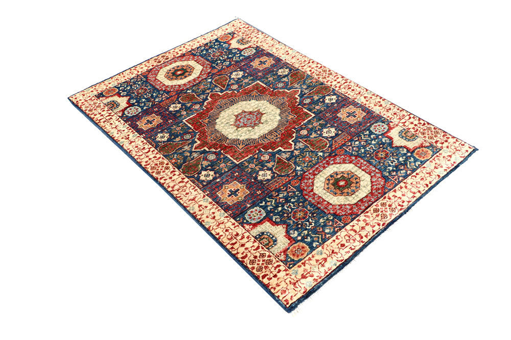 Midnight Blue Mamluk 3' 5 x 5' - No. 62034 - ALRUG Rug Store