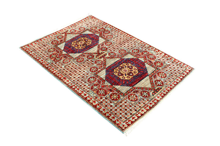 Multi Colored Mamluk 3' 5 x 4' 11 - No. 62036 - ALRUG Rug Store