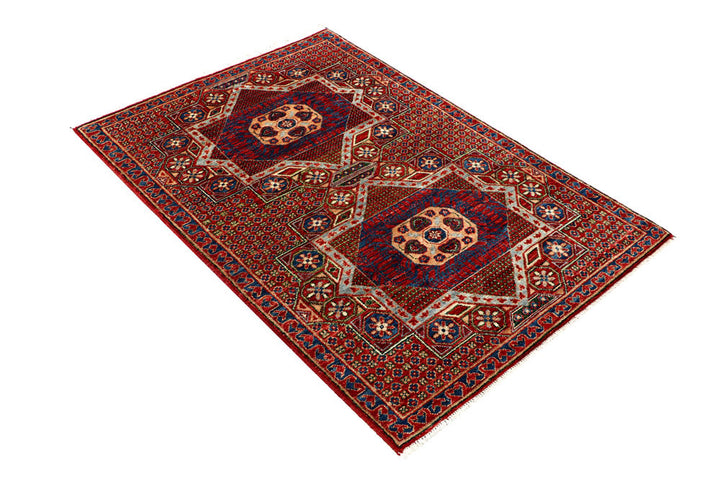 Firebrick Mamluk 3' 3 x 4' 9 - No. 62044 - ALRUG Rug Store