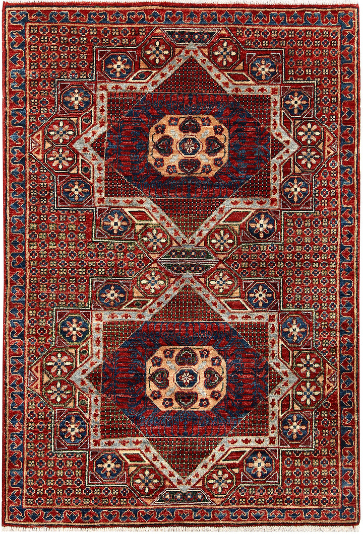 Firebrick Mamluk 3' 3 x 4' 9 - No. 62044 - ALRUG Rug Store