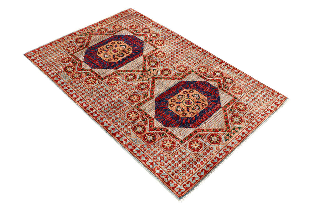 Silver Mamluk 3' 4 x 4' 11 - No. 62045 - ALRUG Rug Store