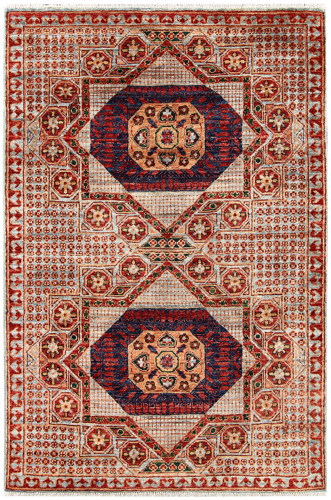 Silver Mamluk 3' 4 x 4' 11 - No. 62045 - ALRUG Rug Store