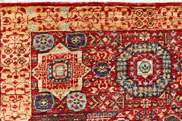 Firebrick Mamluk 3' 3 x 5' 1 - No. 62046 - ALRUG Rug Store