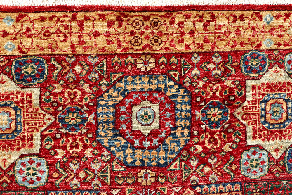 Firebrick Mamluk 3' 3 x 5' 1 - No. 62046 - ALRUG Rug Store