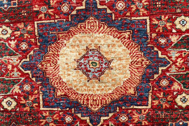 Firebrick Mamluk 3' 3 x 5' 1 - No. 62046 - ALRUG Rug Store