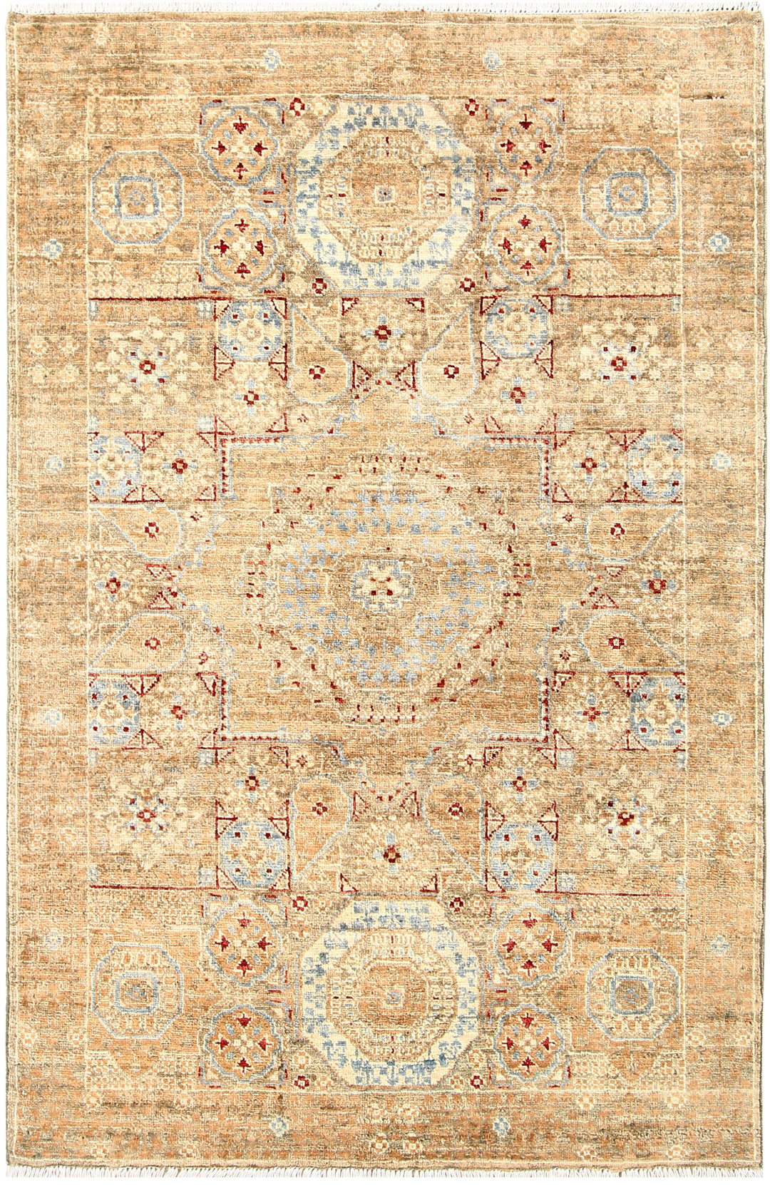 Wheat Mamluk 3' 3 x 4' 11 - No. 62048 - ALRUG Rug Store