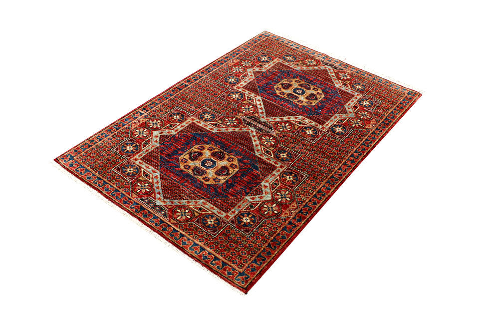 Multi Colored Mamluk 3' 3 x 4' 10 - No. 62050 - ALRUG Rug Store