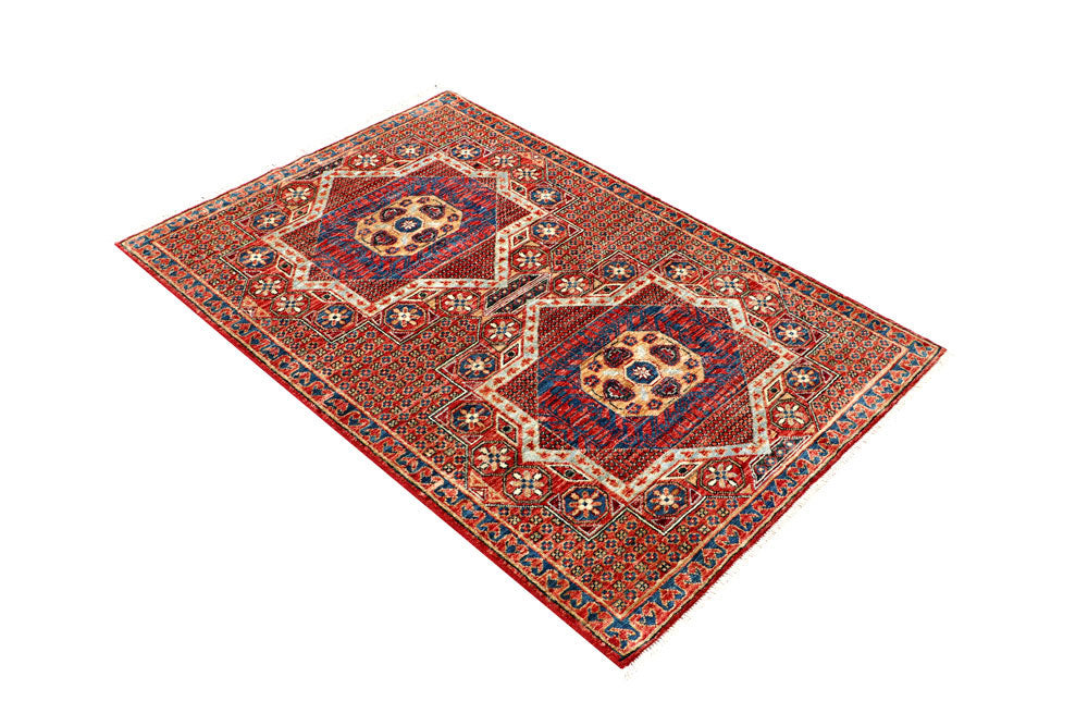 Multi Colored Mamluk 3' 3 x 4' 10 - No. 62050 - ALRUG Rug Store