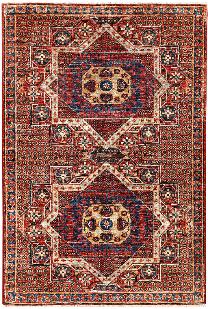 Multi Colored Mamluk 3' 3 x 4' 10 - No. 62050 - ALRUG Rug Store