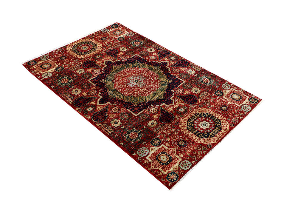 Firebrick Mamluk 3' 3 x 5' - No. 62052 - ALRUG Rug Store