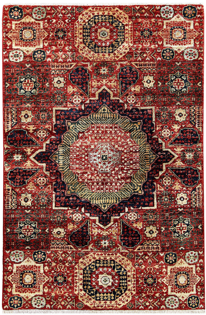 Firebrick Mamluk 3' 3 x 5' - No. 62052 - ALRUG Rug Store