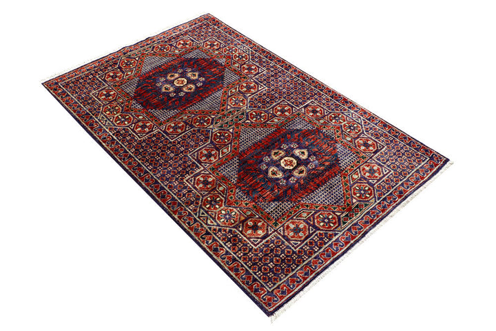 Multi Colored Mamluk 3' 4 x 5' 1 - No. 62054 - ALRUG Rug Store
