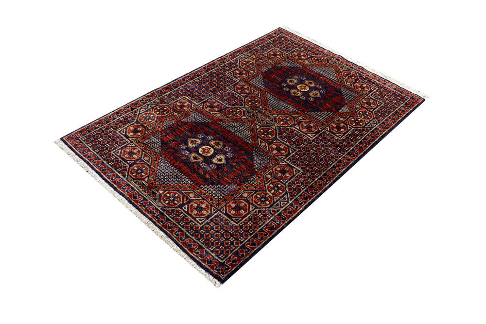Multi Colored Mamluk 3' 4 x 5' 1 - No. 62054 - ALRUG Rug Store
