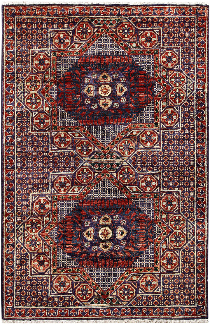 Multi Colored Mamluk 3' 4 x 5' 1 - No. 62054 - ALRUG Rug Store