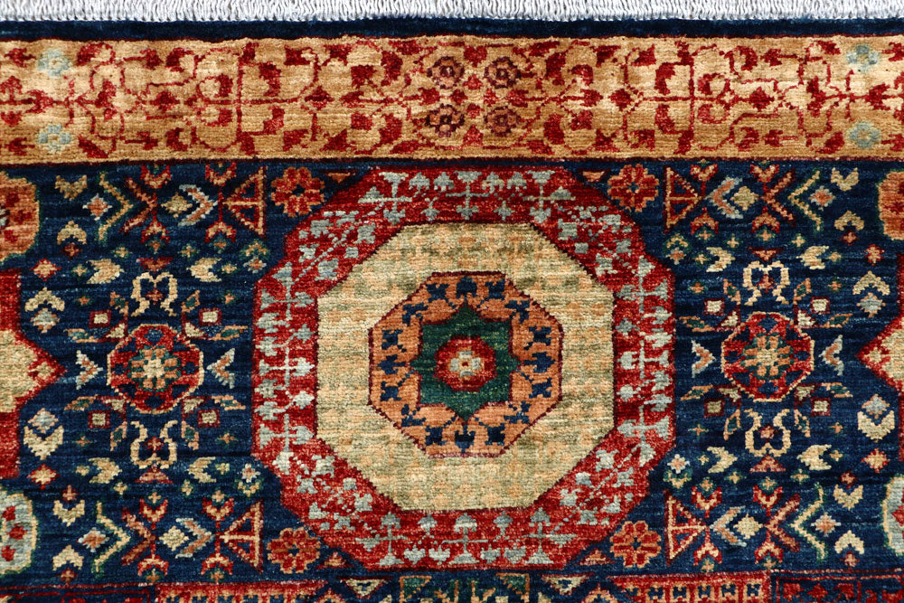 Navy Mamluk 3' 3 x 4' 11 - No. 62060 - ALRUG Rug Store