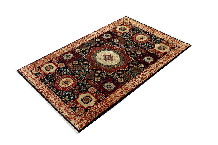 Navy Mamluk 3' 3 x 5' - No. 62068 - ALRUG Rug Store