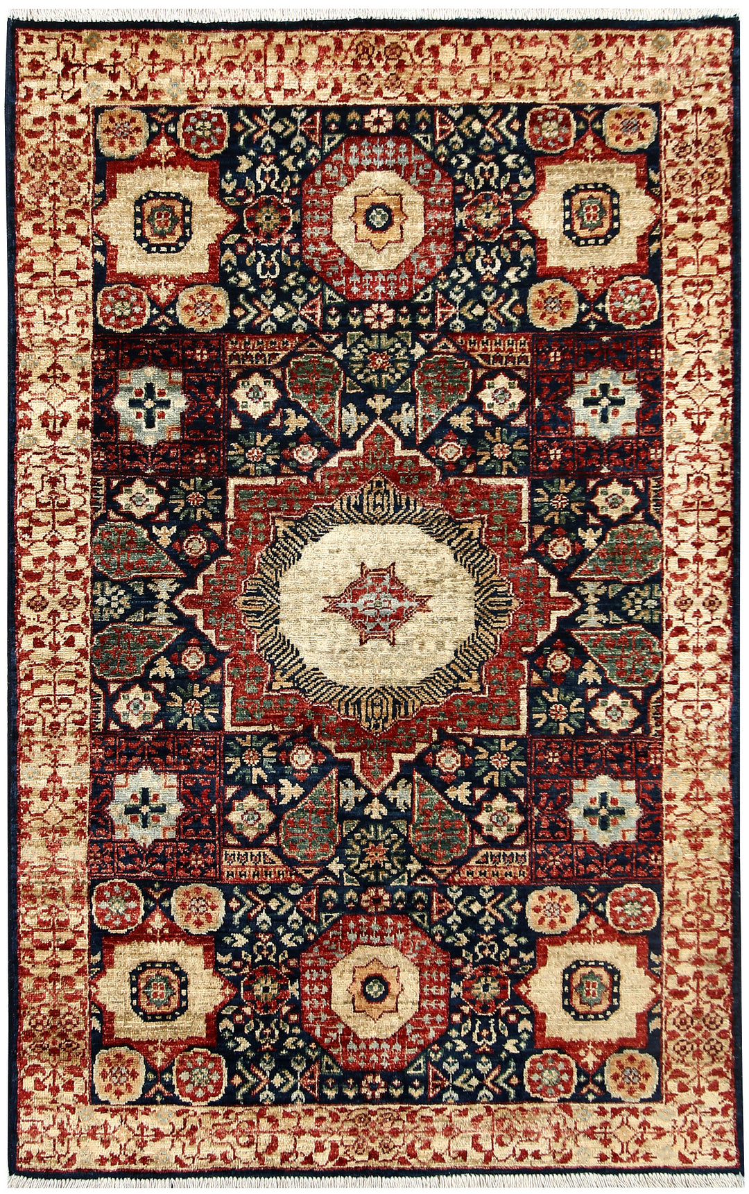 Navy Mamluk 3' 3 x 5' - No. 62068 - ALRUG Rug Store
