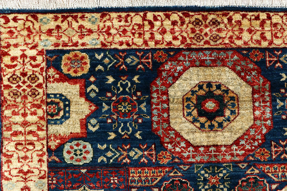 Navy Mamluk 3' 3 x 4' 10 - No. 62069 - ALRUG Rug Store