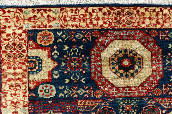 Navy Mamluk 3' 3 x 4' 10 - No. 62069 - ALRUG Rug Store