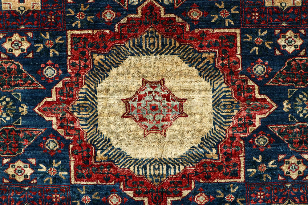 Navy Mamluk 3' 3 x 4' 10 - No. 62069 - ALRUG Rug Store
