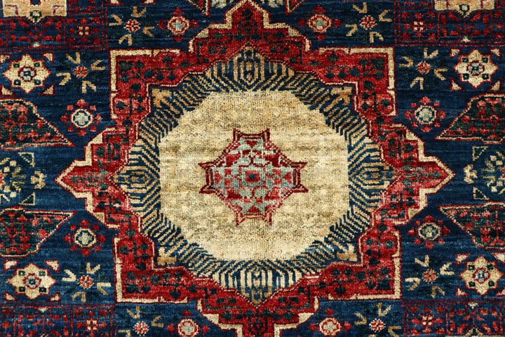 Navy Mamluk 3' 3 x 4' 10 - No. 62069 - ALRUG Rug Store