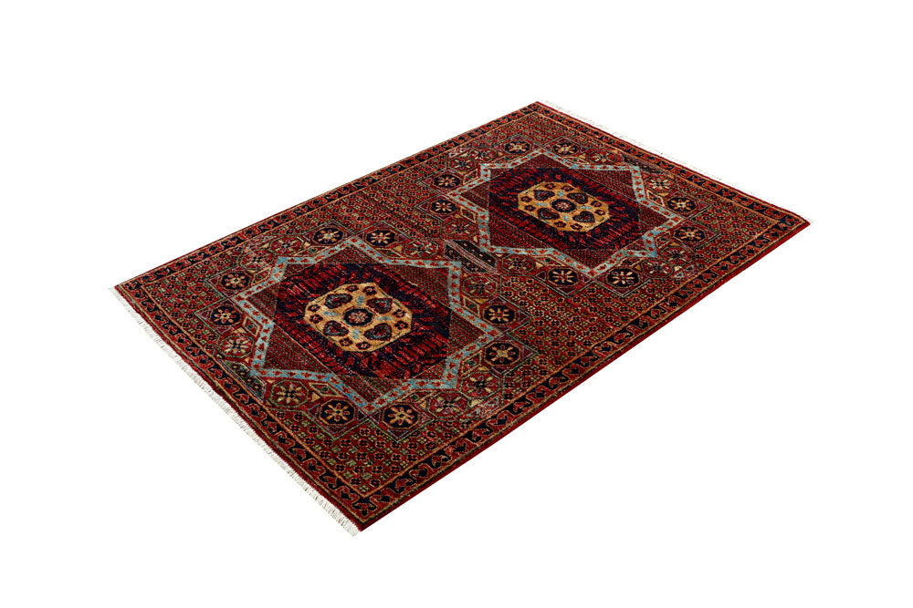 Multi Colored Mamluk 3' 4 x 4' 10 - No. 62071 - ALRUG Rug Store