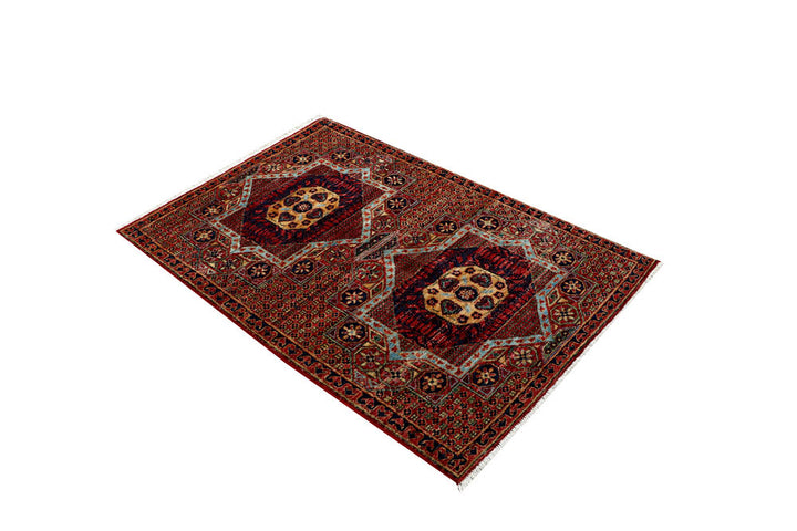 Multi Colored Mamluk 3' 4 x 4' 10 - No. 62071 - ALRUG Rug Store