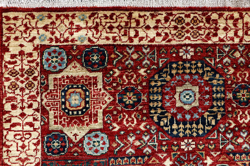 Firebrick Mamluk 3' 2 x 4' 10 - No. 62072 - ALRUG Rug Store