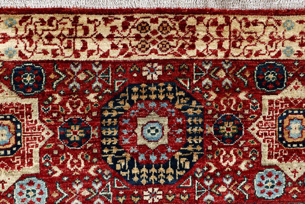 Firebrick Mamluk 3' 2 x 4' 10 - No. 62072 - ALRUG Rug Store