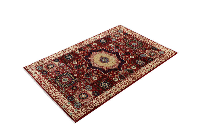 Firebrick Mamluk 3' 2 x 4' 10 - No. 62072 - ALRUG Rug Store