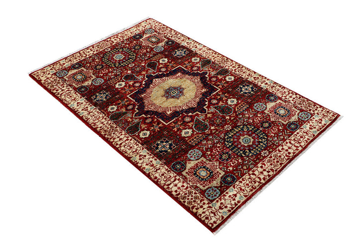 Firebrick Mamluk 3' 2 x 4' 10 - No. 62072 - ALRUG Rug Store