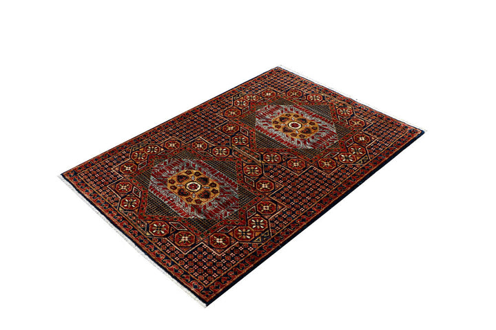Multi Colored Mamluk 3' 4 x 4' 8 - No. 62073 - ALRUG Rug Store