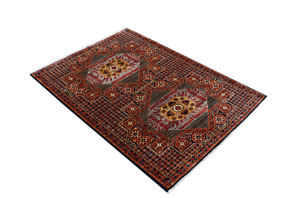 Multi Colored Mamluk 3' 4 x 4' 8 - No. 62073 - ALRUG Rug Store