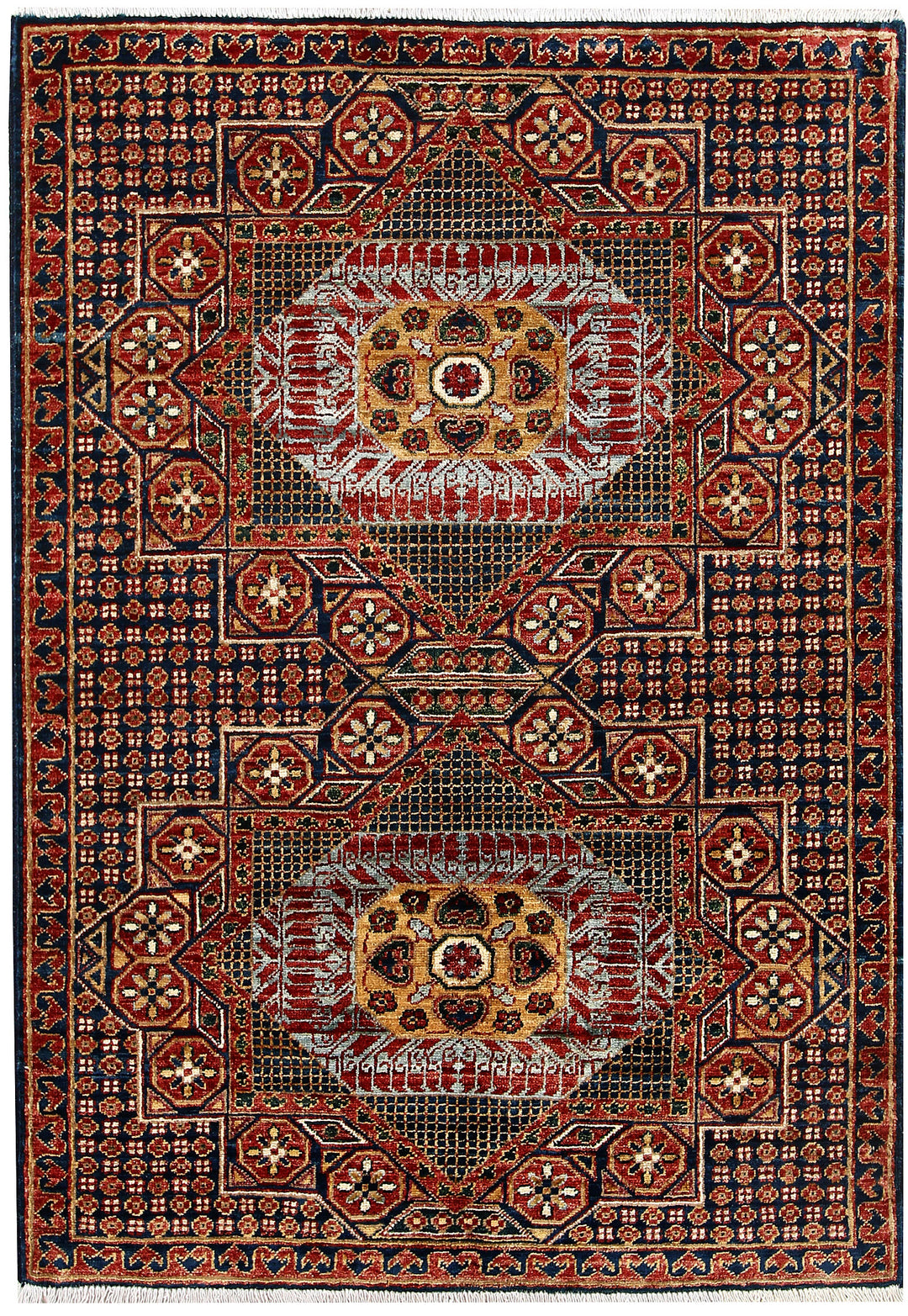 Multi Colored Mamluk 3' 4 x 4' 8 - No. 62073 - ALRUG Rug Store