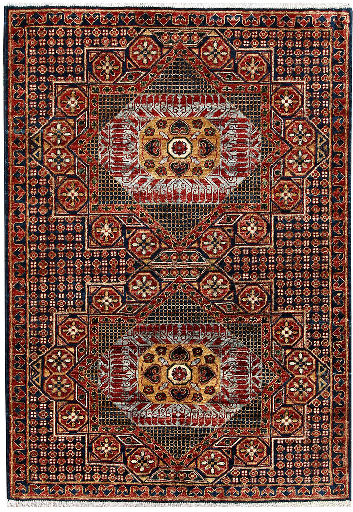 Multi Colored Mamluk 3' 4 x 4' 8 - No. 62073 - ALRUG Rug Store