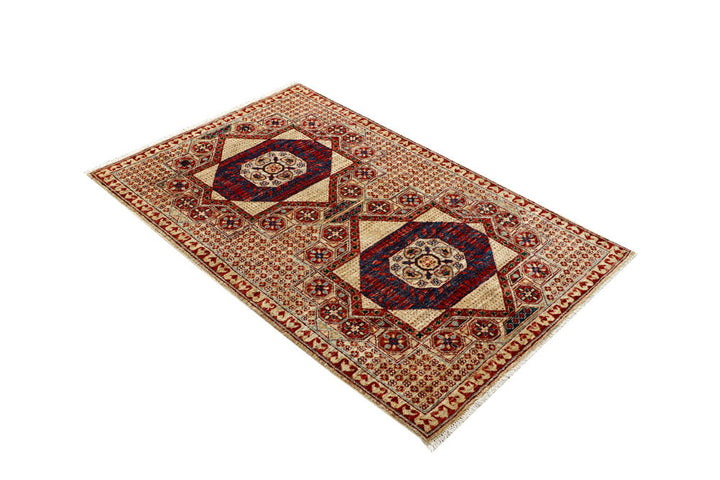 Multi Colored Mamluk 3' 2 x 4' 11 - No. 62075 - ALRUG Rug Store