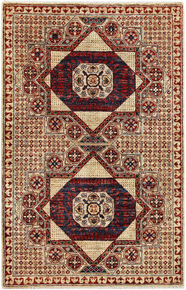 Multi Colored Mamluk 3' 2 x 4' 11 - No. 62075 - ALRUG Rug Store