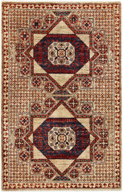 Multi Colored Mamluk 3' 2 x 4' 11 - No. 62075 - ALRUG Rug Store