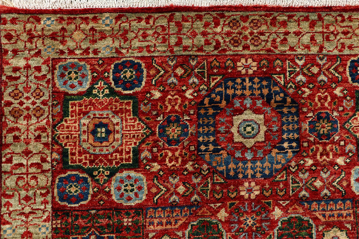 Firebrick Mamluk 3' 4 x 5' 1 - No. 62077 - ALRUG Rug Store