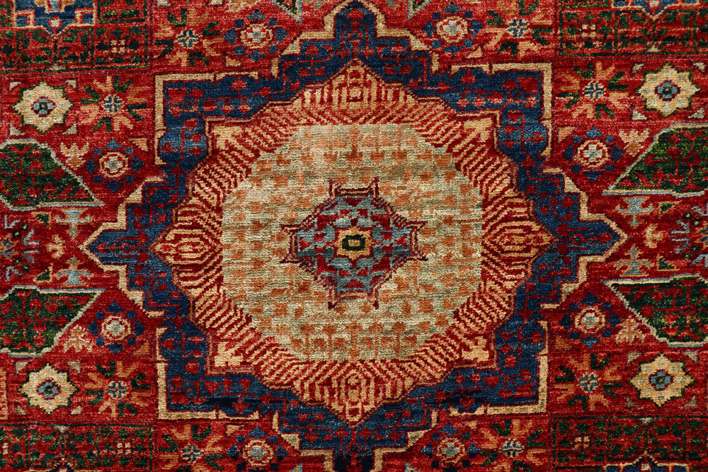 Firebrick Mamluk 3' 4 x 5' 1 - No. 62077 - ALRUG Rug Store